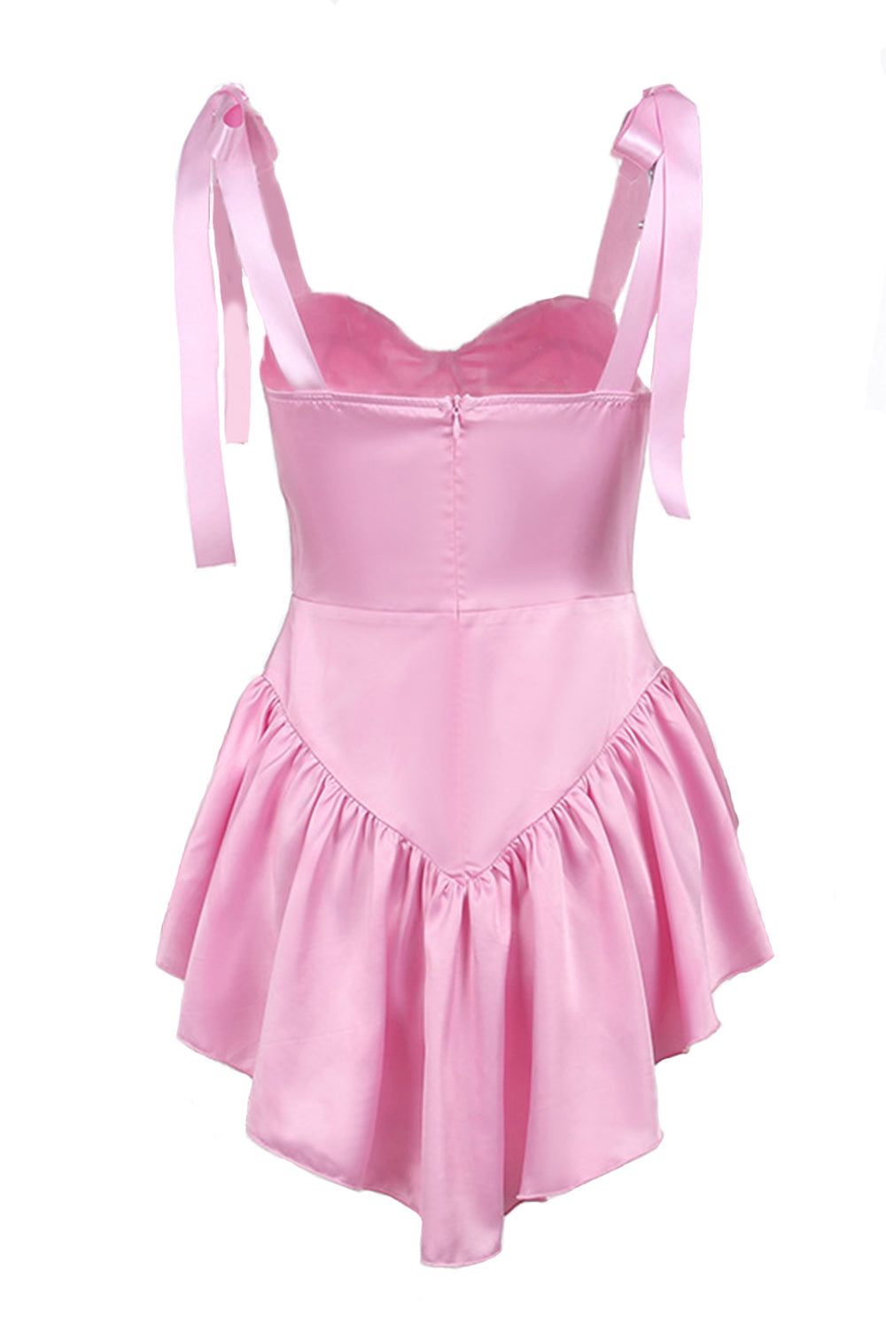 Spaghetti Straps Short Party Dress with Button sold by Zapaka product image thumbnail 2
