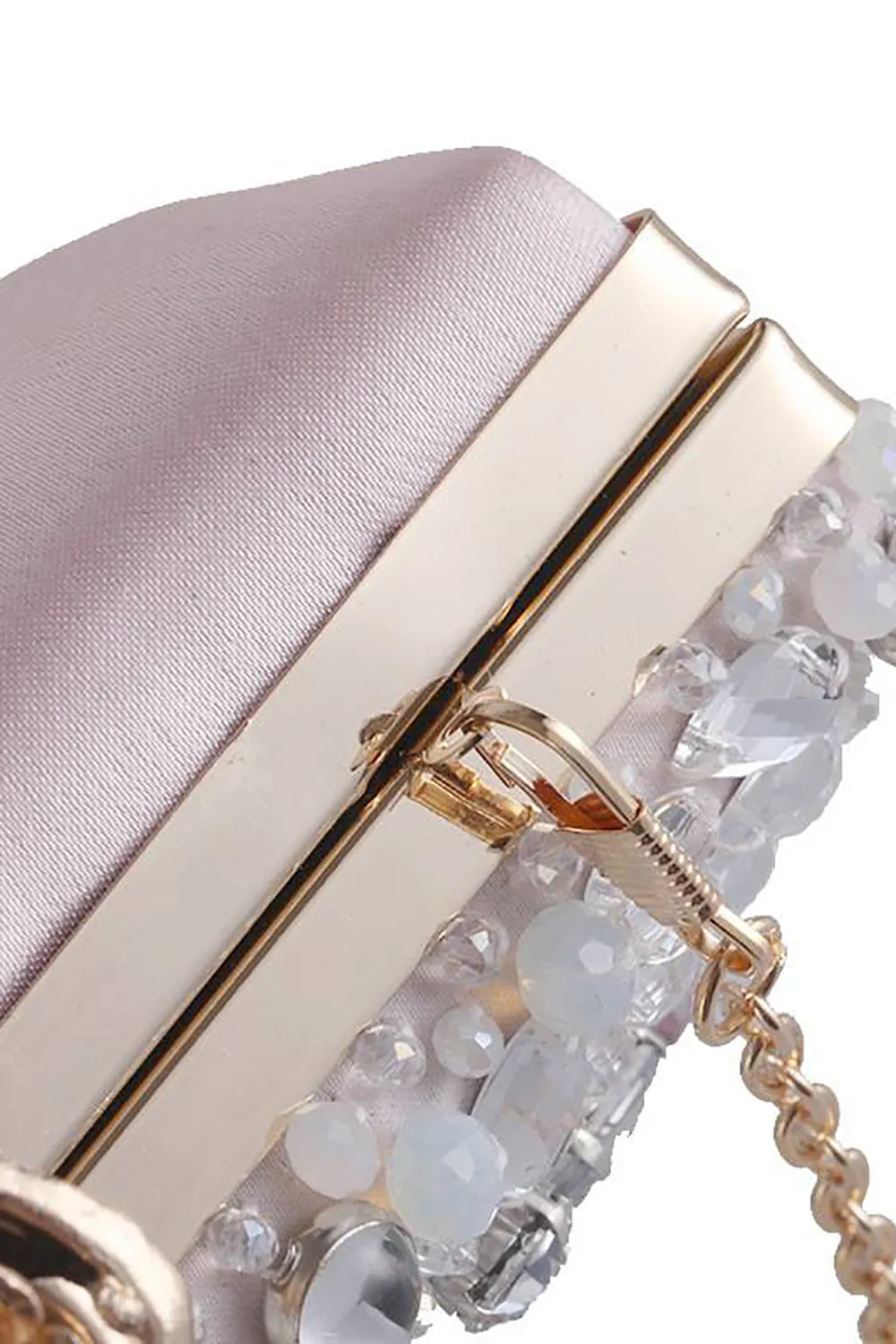 Rhinestone Light Pink Sparkly Evening Clutch Bag sold by Zapaka product image thumbnail 4