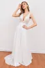 White Embroidery Wedding Dress sold by Zapaka