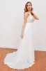 White Embroidery Wedding Dress sold by Zapaka
