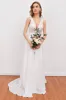 White Embroidery Wedding Dress sold by Zapaka