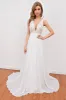 White Embroidery Wedding Dress sold by Zapaka