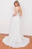 White Embroidery Wedding Dress sold by Zapaka