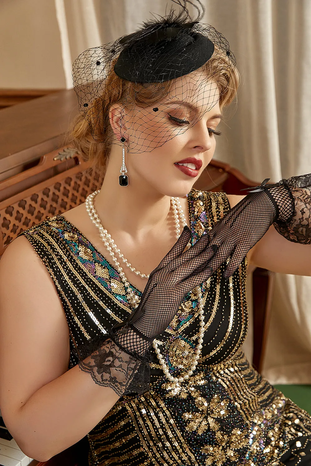 Four Pieces Earrings Gloves Party Accessories Sets sold by Zapaka product image thumbnail 3