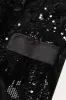 Glitter Black Sequins Women Prom Homecoming Blazer with Feathers sold by Zapaka
