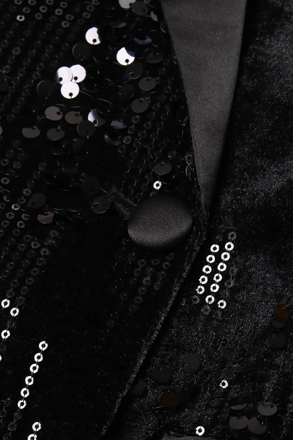 Glitter Black Sequins Women Prom Homecoming Blazer with Feathers sold by Zapaka product image thumbnail 4