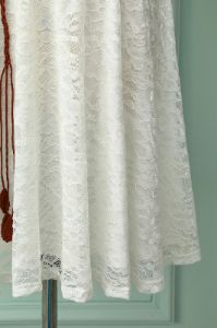 White Lace Midi Dress sold by Zapaka