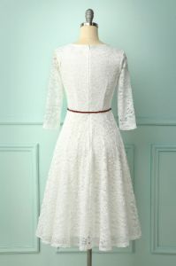 White Lace Midi Dress sold by Zapaka