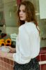 White Silk Button Down Women Blouse sold by Zapaka