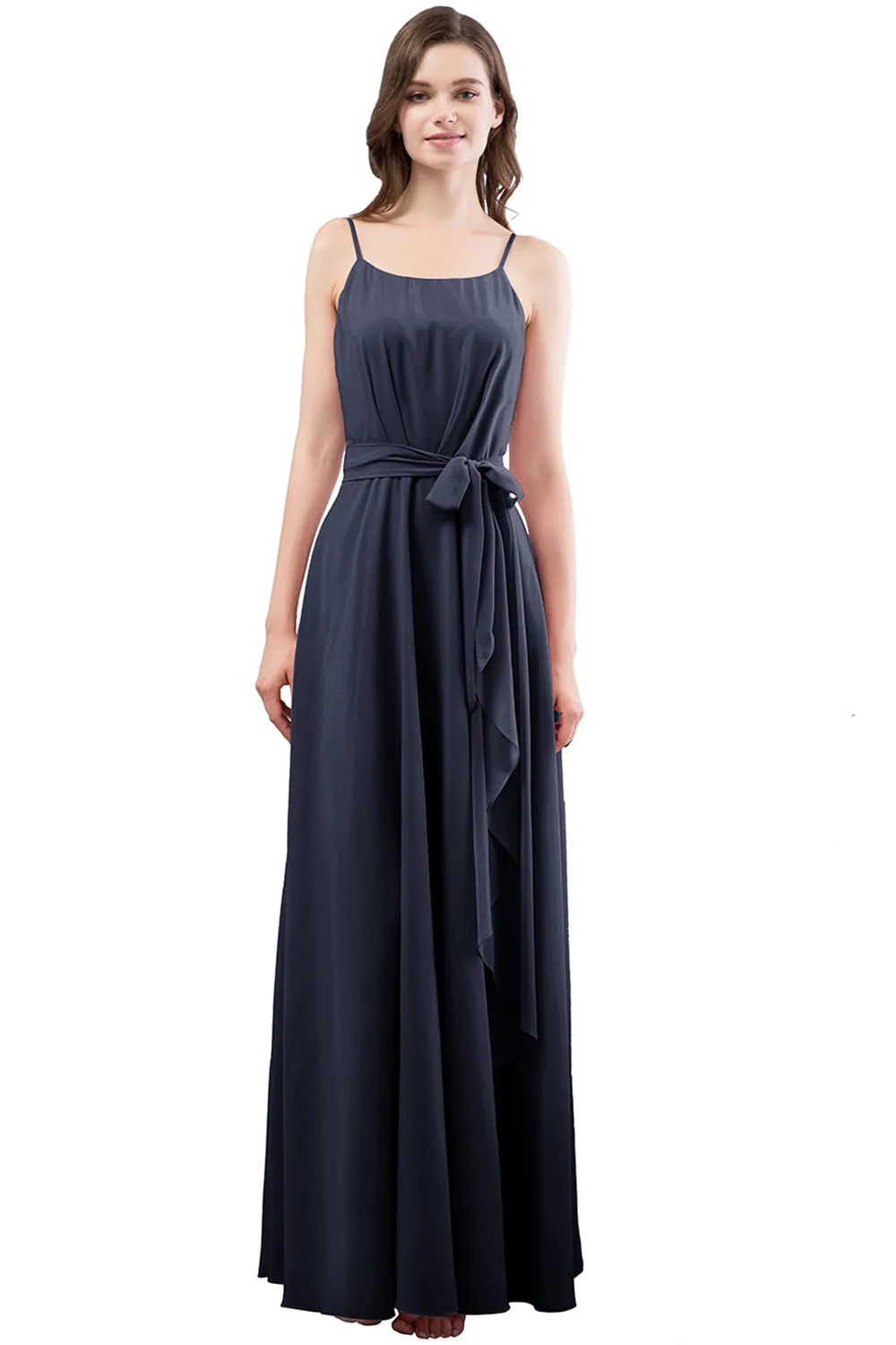 Blush Bridesmaid Dress with Bowknot sold by Zapaka product image thumbnail 5