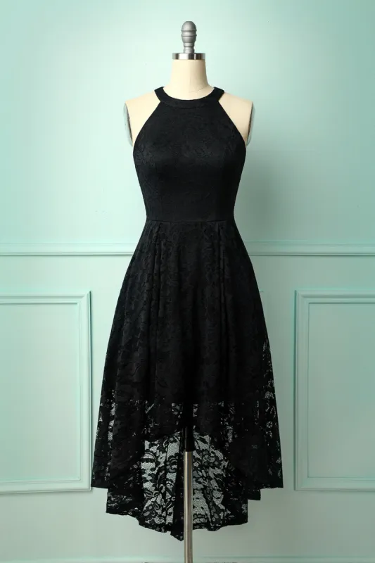 Asymmetrical Black Lace sold by Zapaka