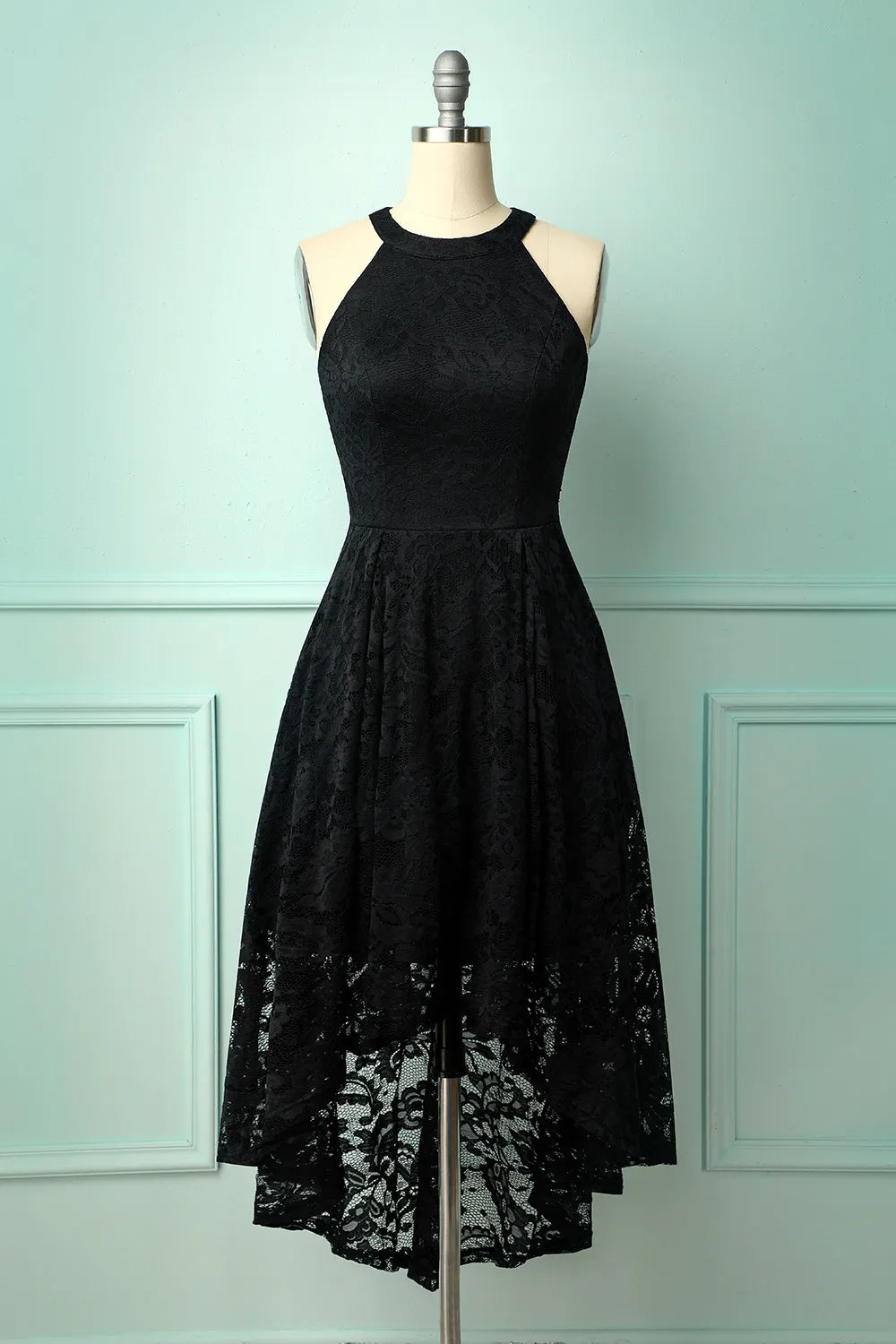Asymmetrical Black Lace sold by Zapaka