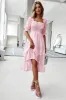 Square Neck Blue Floral Printed Summer Dress sold by Zapaka
