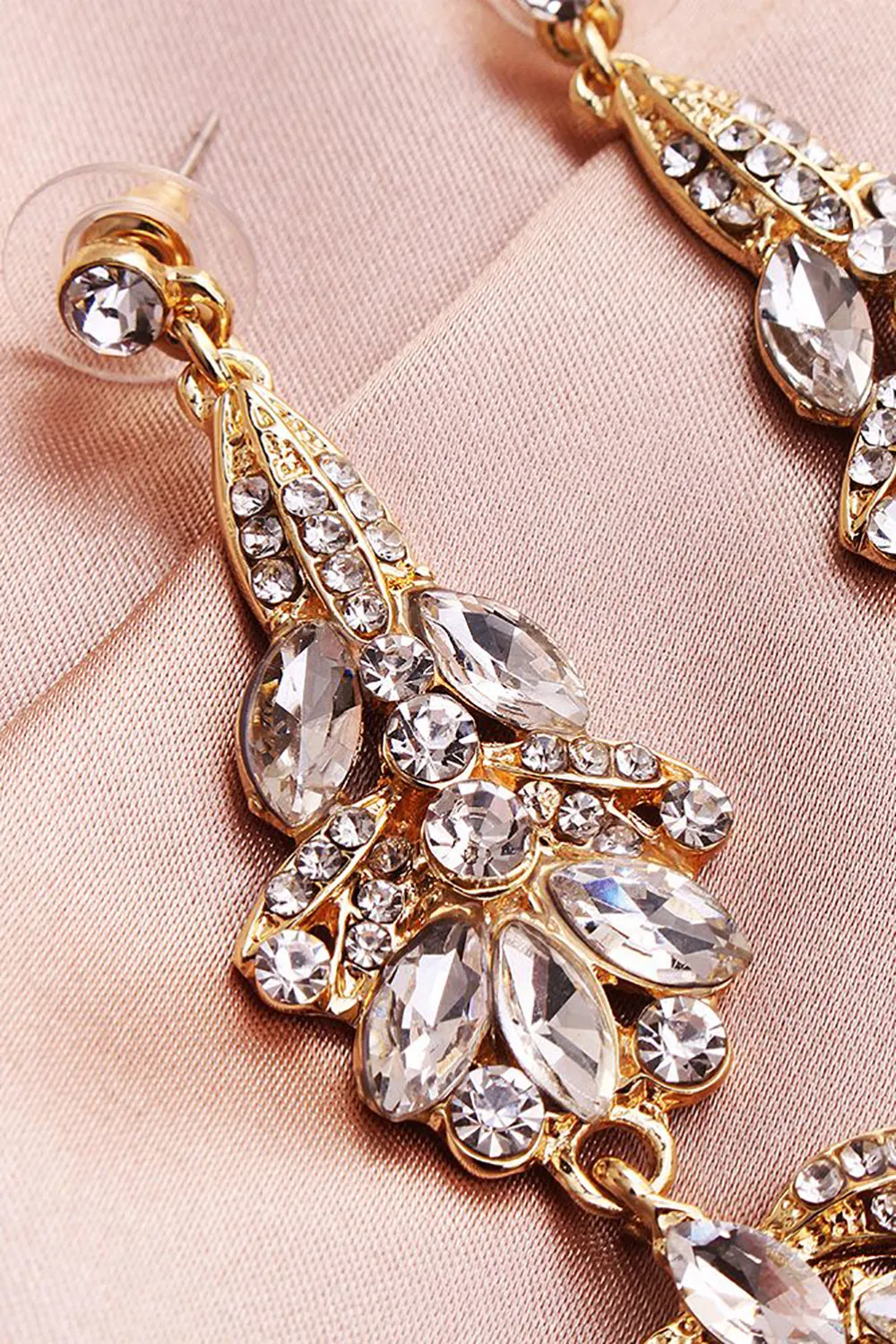 Simple Rhinestone Bridal Earrings sold by Zapaka product image thumbnail 4