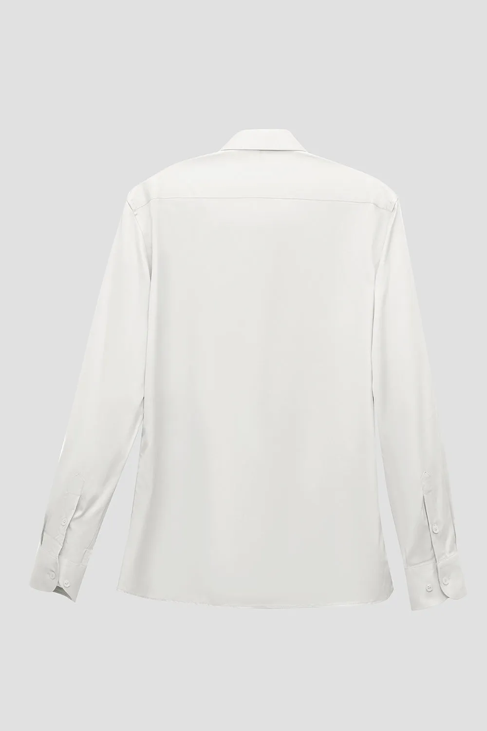White Men's Long Sleeves Suit Shirt sold by Zapaka product image thumbnail 2