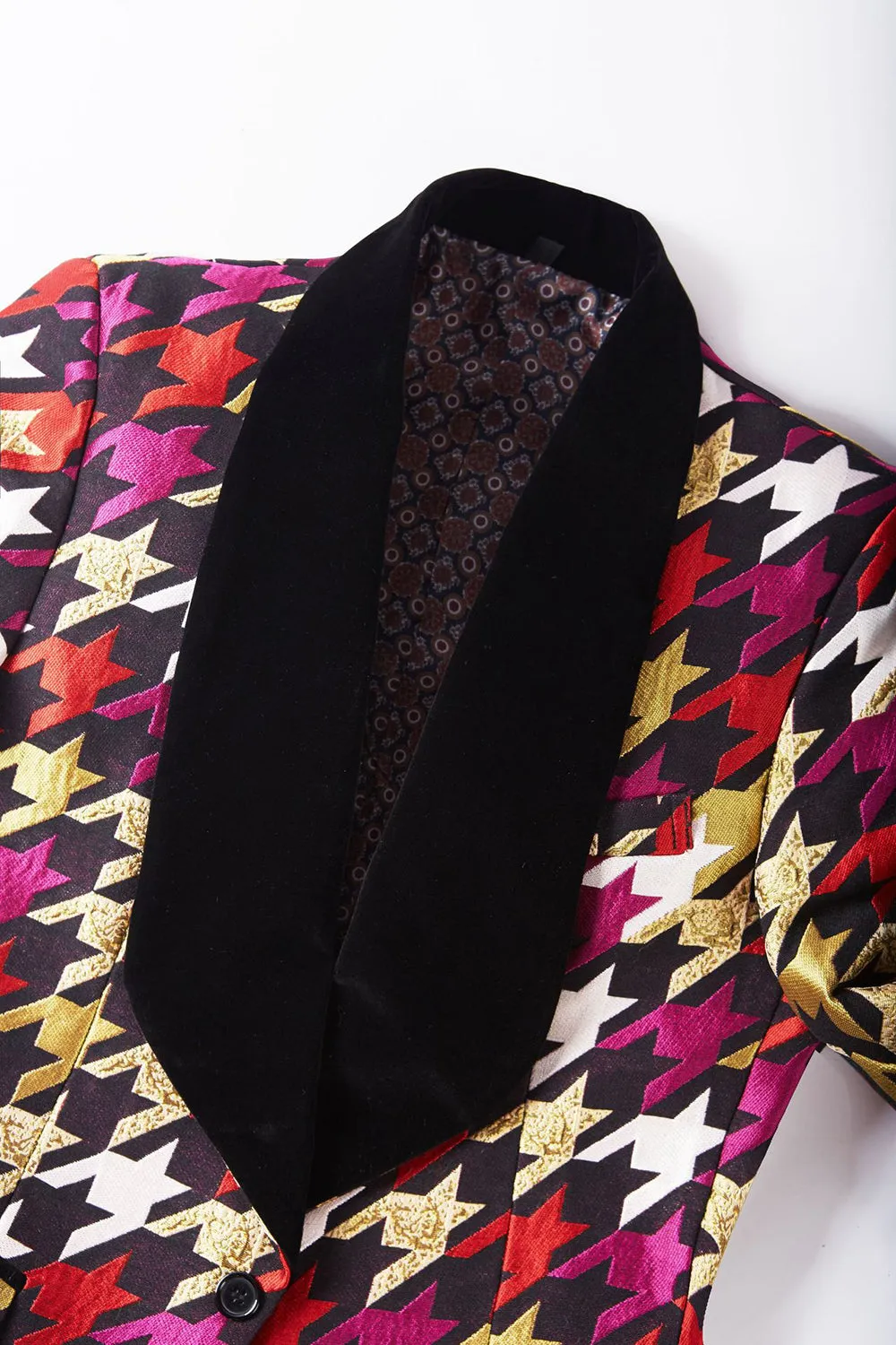 Purple Colorful Shawl Lapel 2 Piece Men's Prom Suits sold by Zapaka product image thumbnail 3