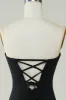 Stylish Sheath Strapless Black Short Homecoming Dress with Tassel sold by Zapaka
