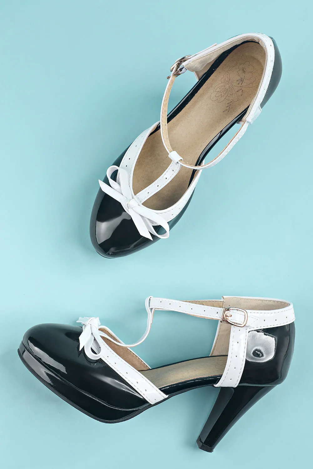 Vintage Red T-Strap Heels sold by Zapaka product image thumbnail 5