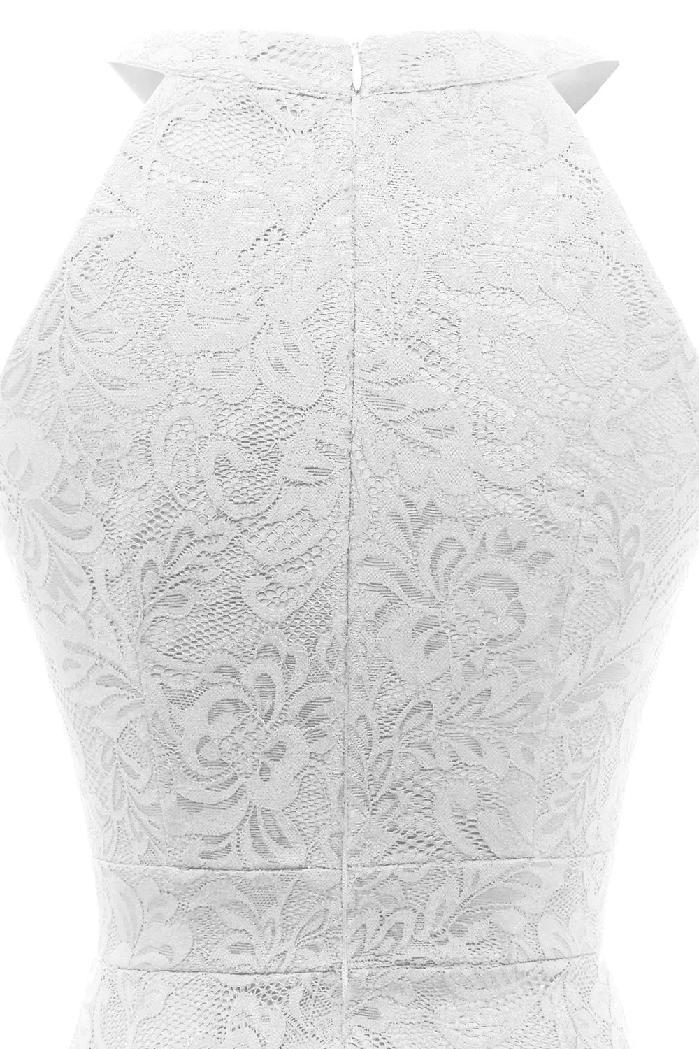 White High Low Lace Dress sold by Zapaka product image thumbnail 4