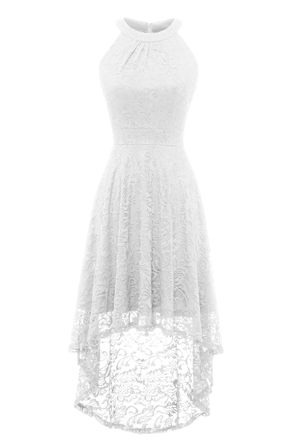 White High Low Lace Dress sold by Zapaka