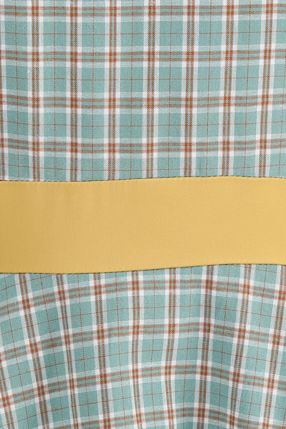 Plaid Green Swing 1950s Dress with Bow sold by Zapaka product image thumbnail 5