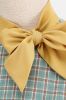 Plaid Green Swing 1950s Dress with Bow sold by Zapaka
