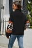 Turtleneck Leopard-Print Puff-Sleeve Sweater sold by Zapaka