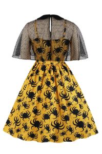 White Spider Halloween Dress with Short Sleeves sold by Zapaka