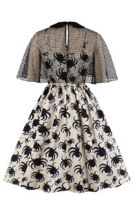 White Spider Halloween Dress with Short Sleeves sold by Zapaka