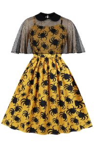 White Spider Halloween Dress with Short Sleeves sold by Zapaka
