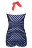 Plus Size Black and White Polka Dots Swimwear Shorts sold by Zapaka