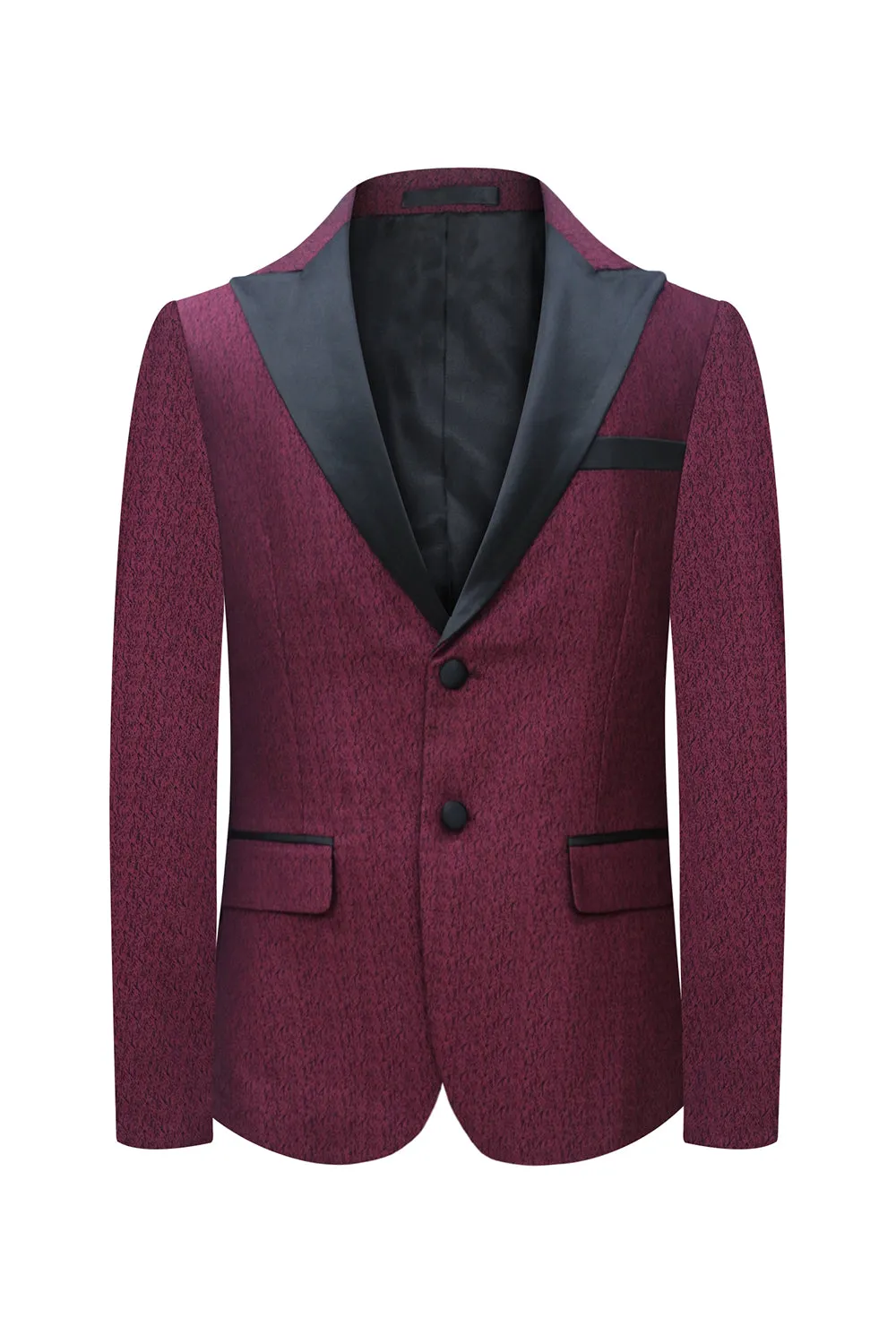 Burgundy Peak Lapel 2 Pieces Men Suits for Prom sold by Zapaka product image thumbnail 2