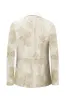 Champagne Floral Printed Shawl Lapel One Button 2 Pieces Men Suits sold by Zapaka