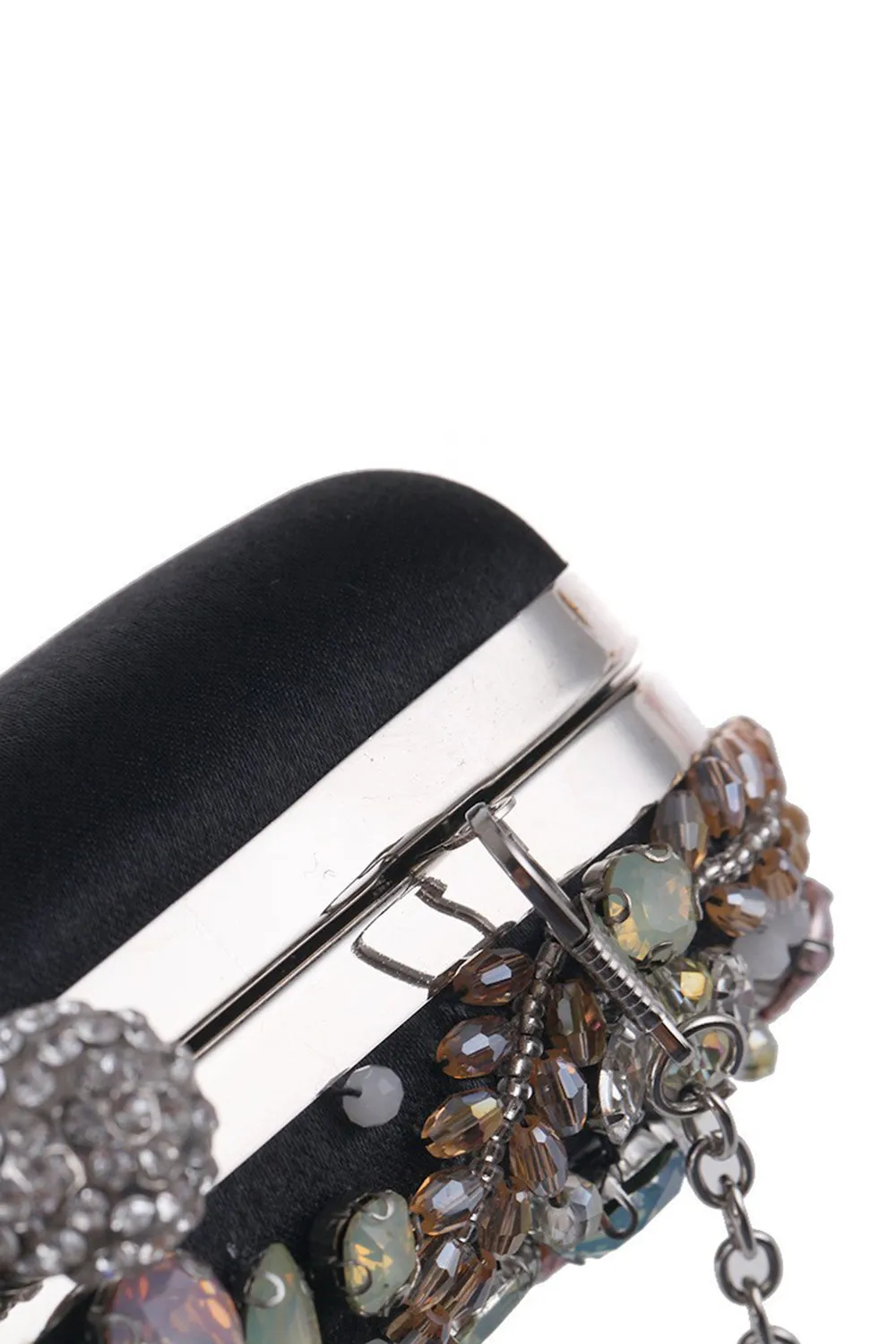 Delicate Black Handbag with Rhinestones sold by Zapaka product image thumbnail 3