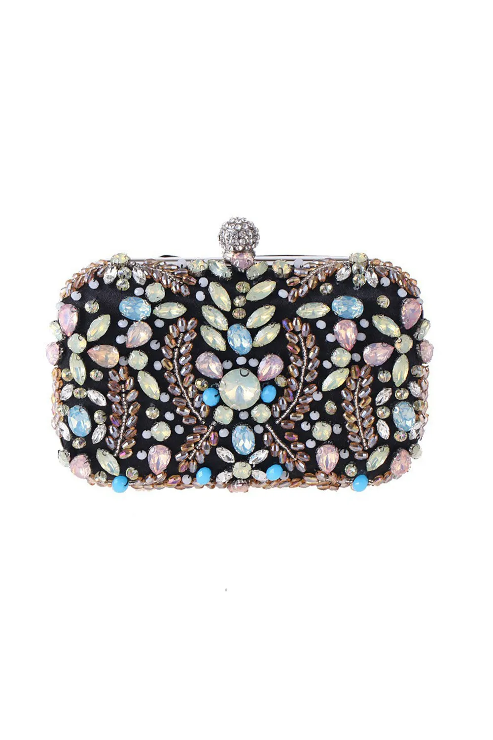 Delicate Black Handbag with Rhinestones sold by Zapaka