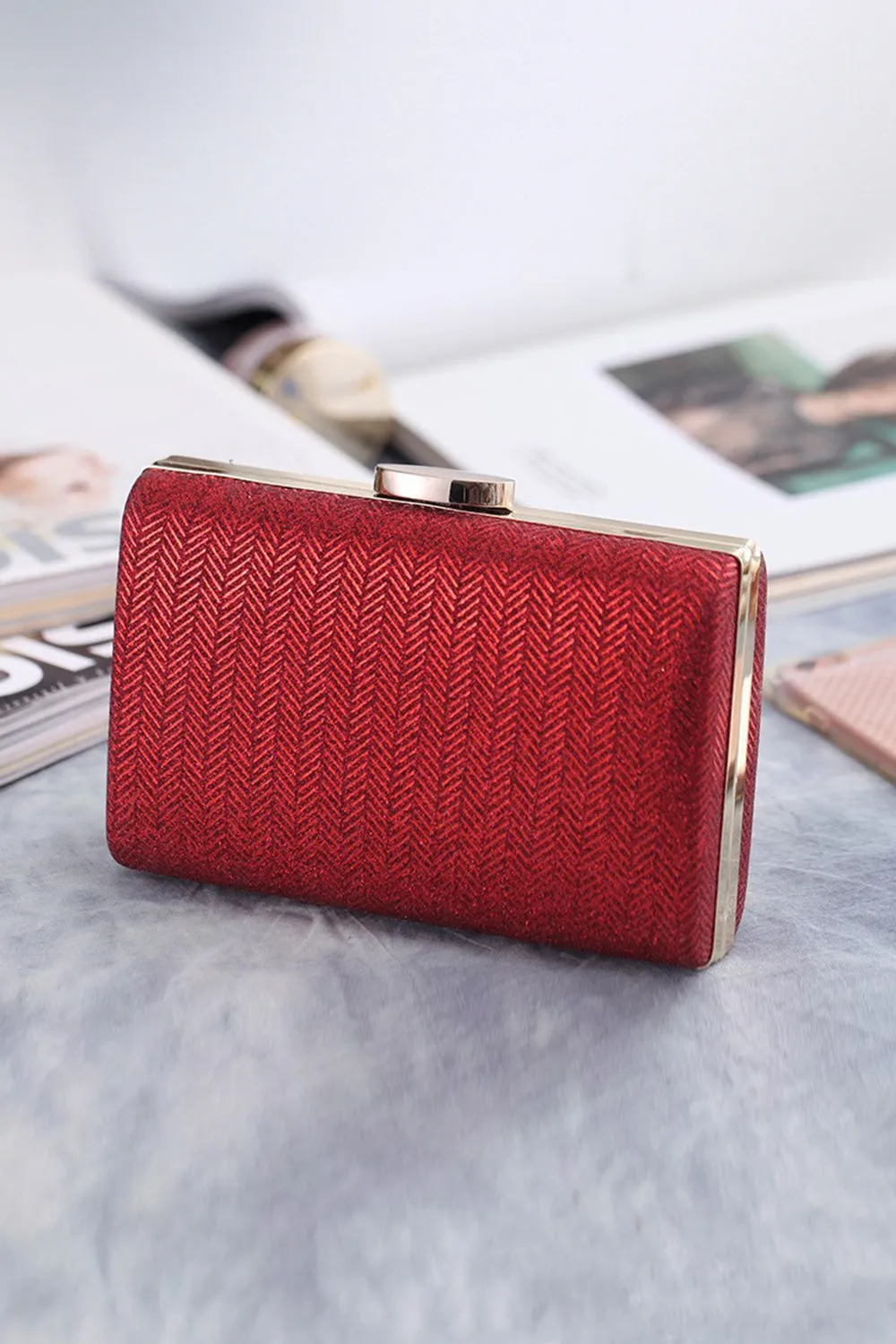 Simple Red Square Clutch Bag sold by Zapaka product image thumbnail 4