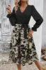 Apricot Flower A Line Ruched Cocktail Dress with Long Sleeves sold by Zapaka