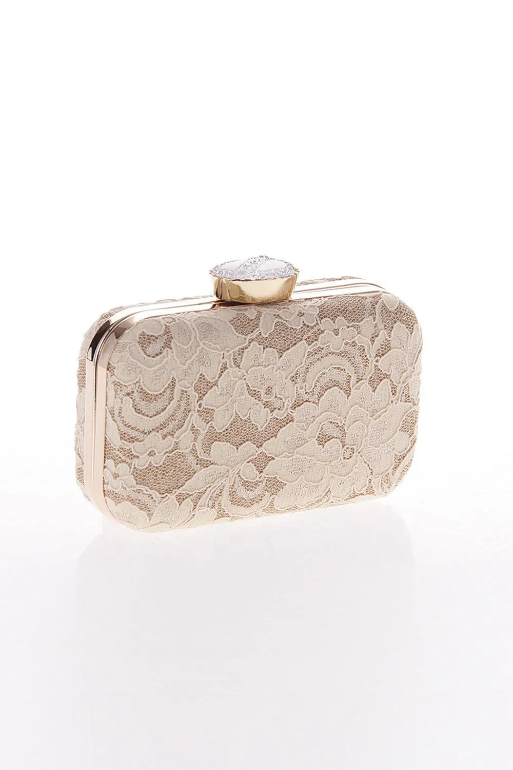 Apricot Lace Handbag with Chains sold by Zapaka product image thumbnail 3