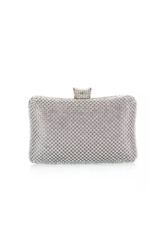 Sparkly Silver Evening Party Handbag sold by Zapaka