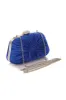 Luxury Royal Blue Pleated Handbag sold by Zapaka