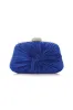 Luxury Royal Blue Pleated Handbag sold by Zapaka