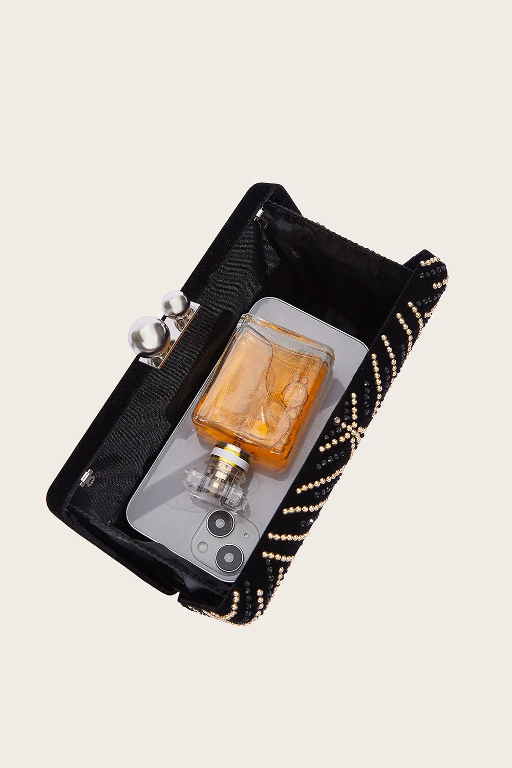 Black Square Beaded Handbag sold by Zapaka product image thumbnail 5