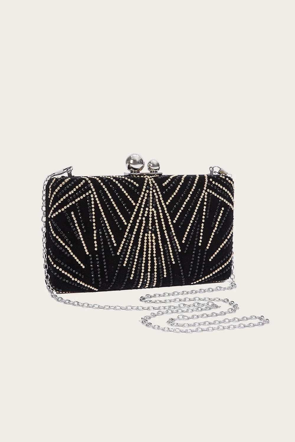 Black Square Beaded Handbag sold by Zapaka product image thumbnail 3