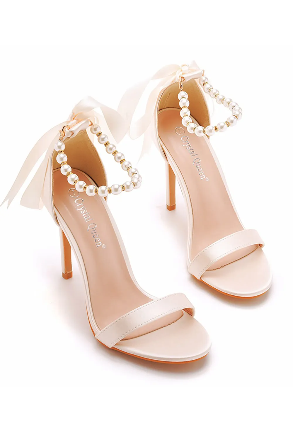 Women's Fashionable Faux Pearl Stiletto Sandals sold by Zapaka product image thumbnail 3