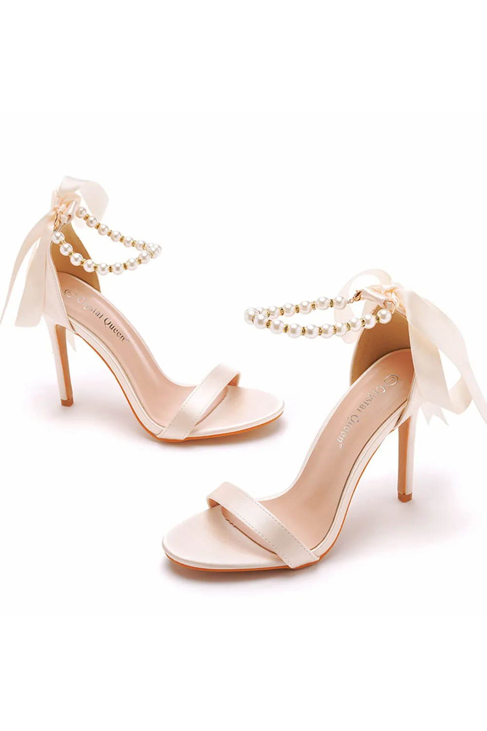 Women's Fashionable Faux Pearl Stiletto Sandals sold by Zapaka product image thumbnail 2