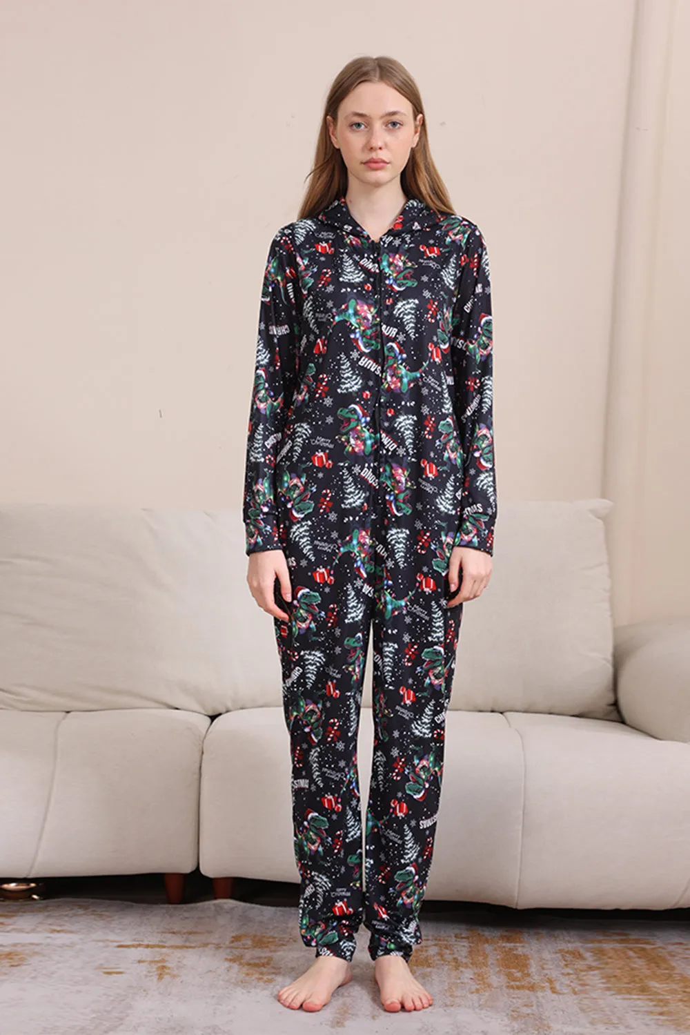 Christmas Navy Family Matching Hooded Pajamas sold by Zapaka product image thumbnail 5