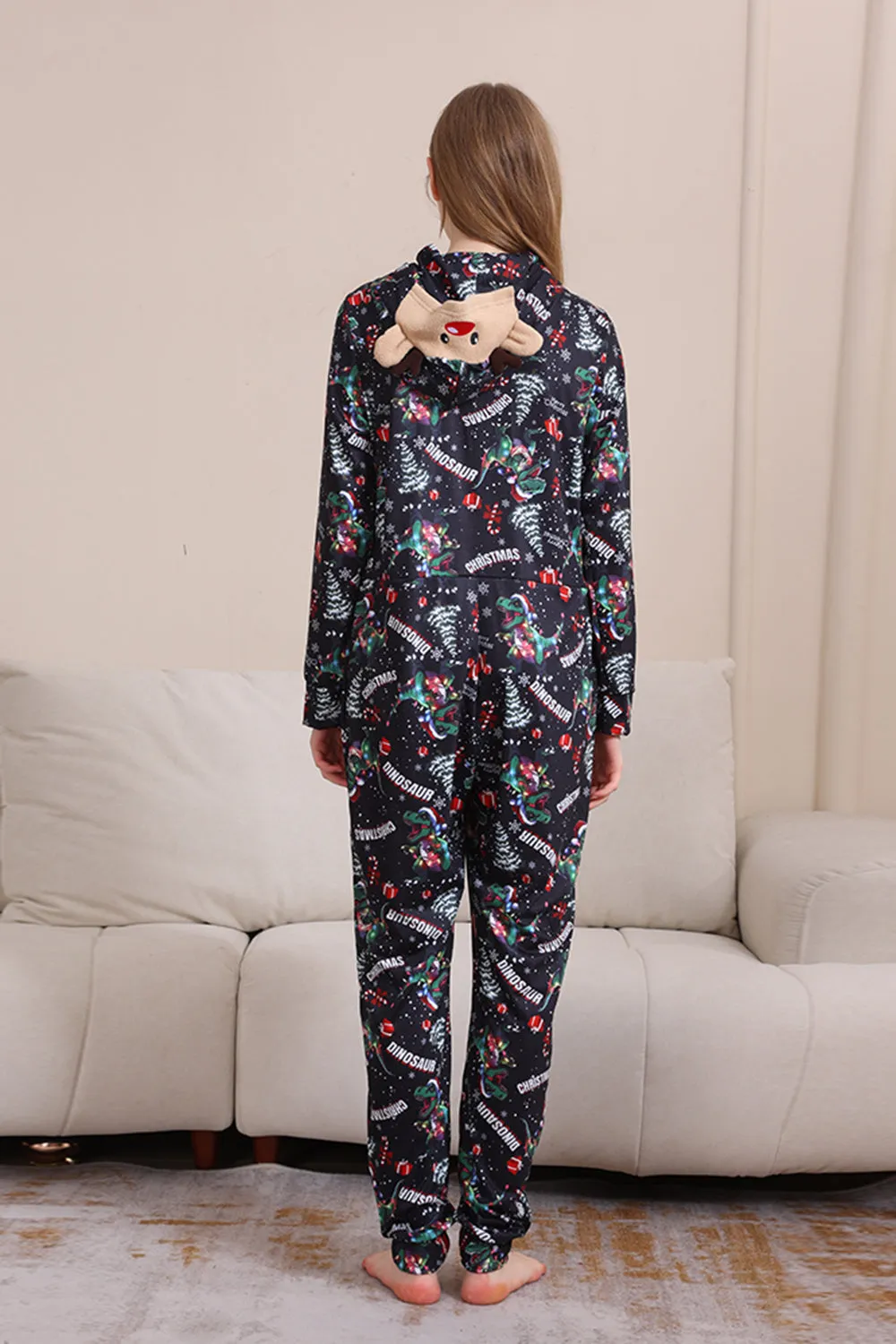 Christmas Navy Family Matching Hooded Pajamas sold by Zapaka product image thumbnail 4