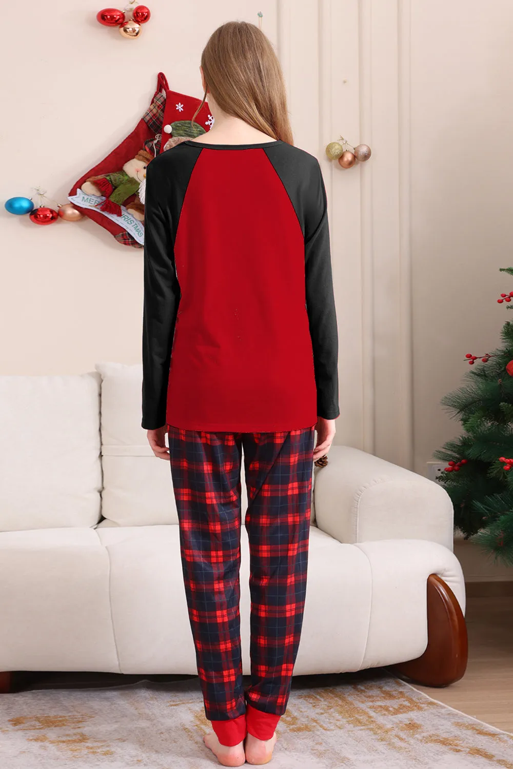 Red Bear Red Dear Merry Christmas Family Pajama Set sold by Zapaka product image thumbnail 5