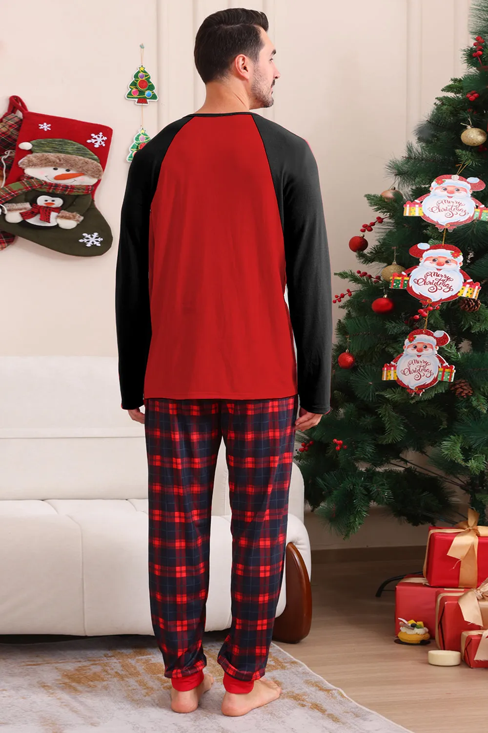 Red Bear Red Dear Merry Christmas Family Pajama Set sold by Zapaka product image thumbnail 3