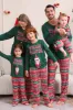 Dark Green Christmas Family Matching Pajamas Set sold by Zapaka